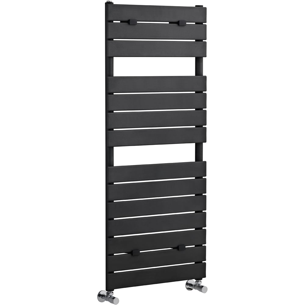 nuie Anthracite Flat Panel Heated Towel Rail 1213 x 500mm