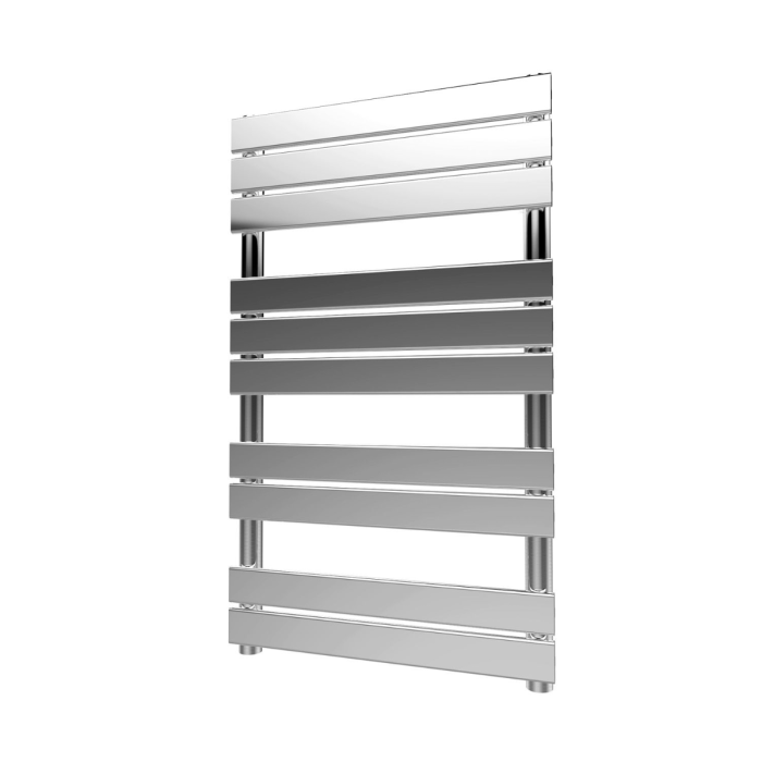 NILE 1000x500mm Chrome Heated Bathroom Flat Panel Towel Rail Radiator