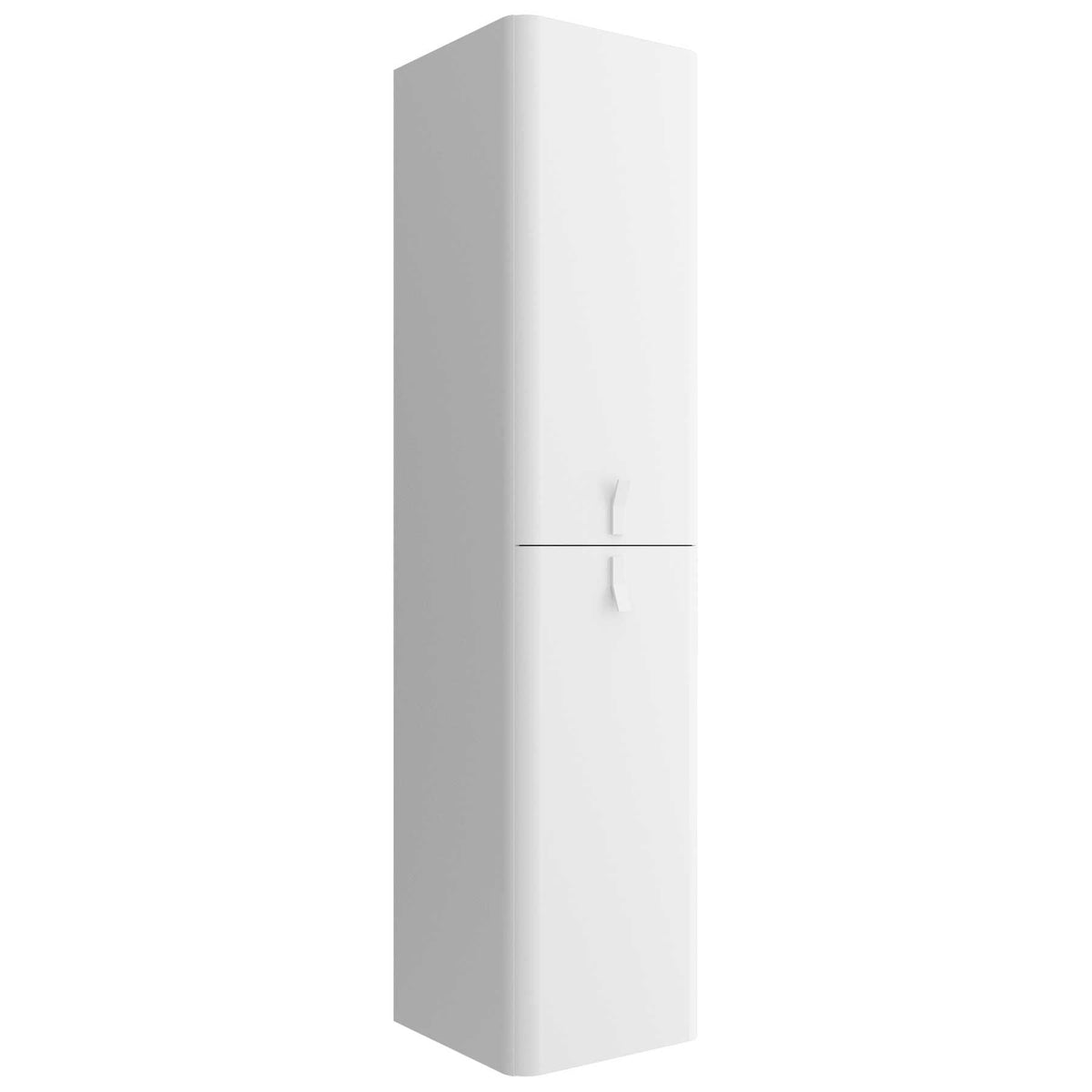 Uniiq Sketch 2 Doors Wall Hung Tall Cabinet - Matt White
