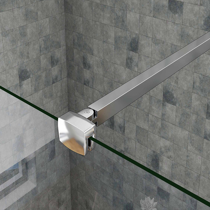 Aira 1000mm Walk-In Shower Panel Wetroom 8mm Easy Clean Nano Glass Shower Screen