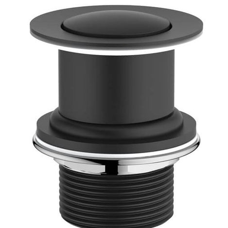 Raven Unslotted Basin Click Clack Waste - Matt Black