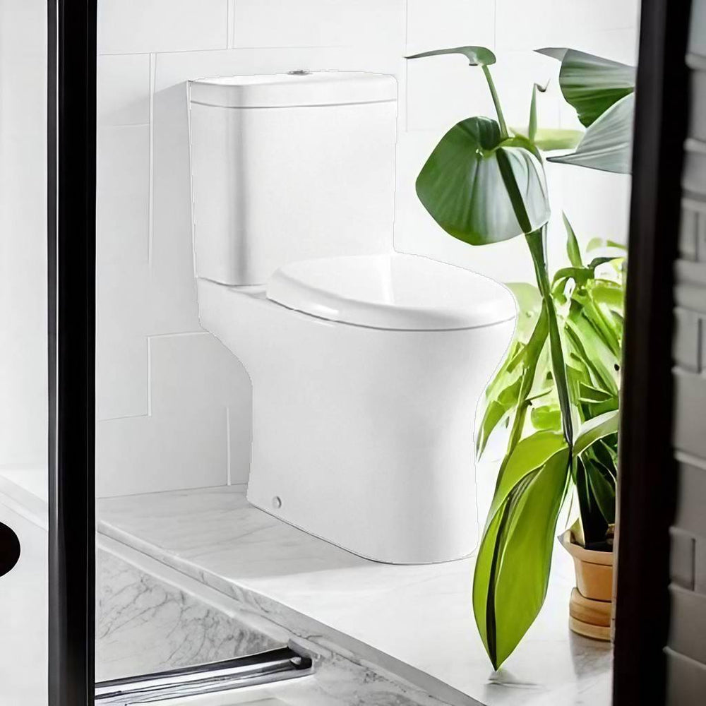 Pure Open Back Close Coupled Toilet with Soft Close Seat
