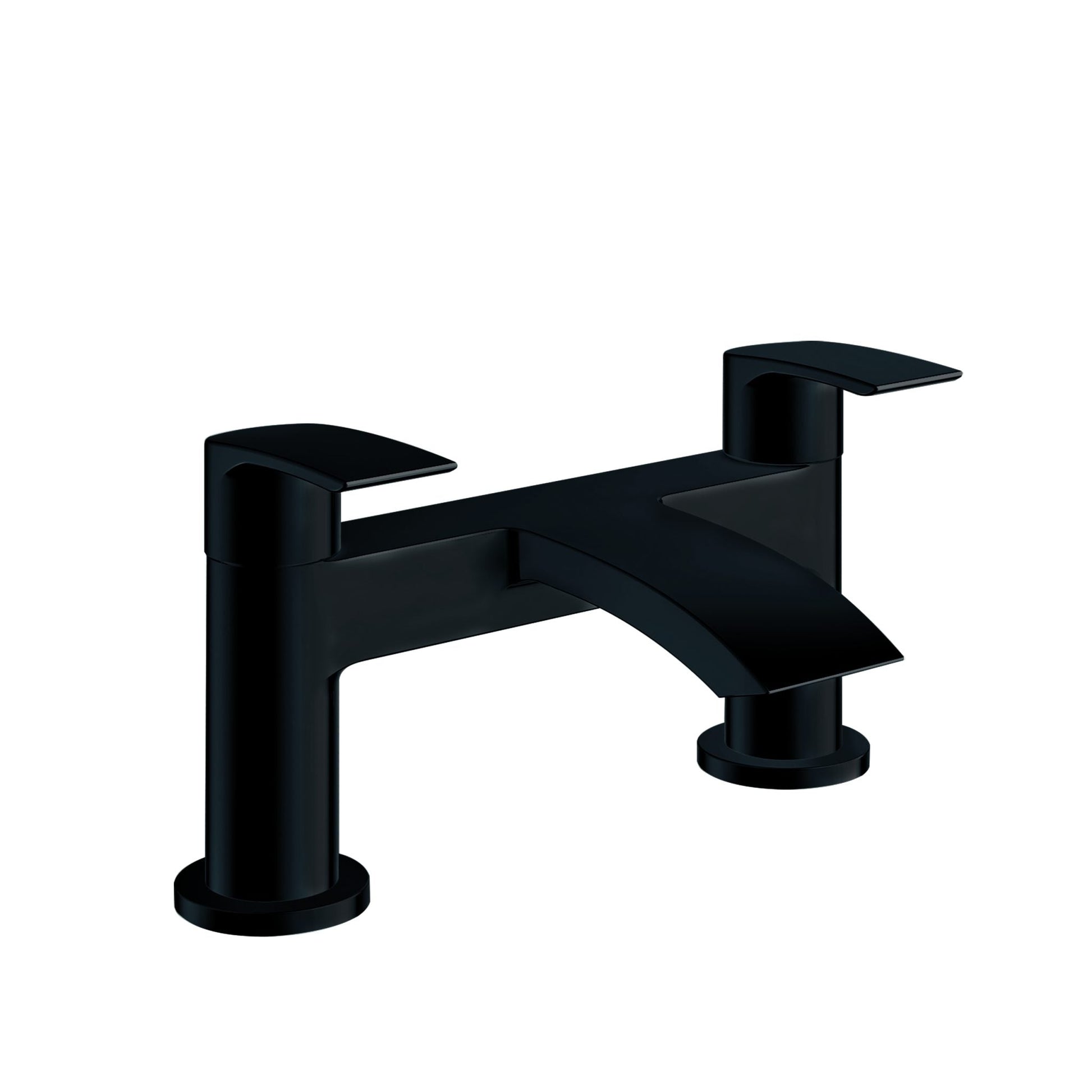 LEGACY Matt Black Deck Mounted Bath Filler