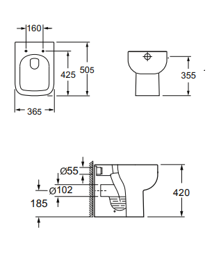 Scudo Choices BTW Pan & Soft Close Seat