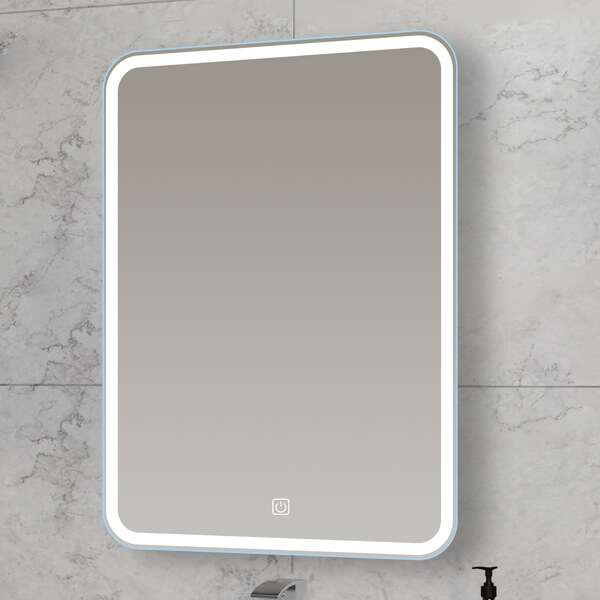 Kartell KVIT Alder 800 x 600 LED Mirror with Touch Switch & Antifog Demister