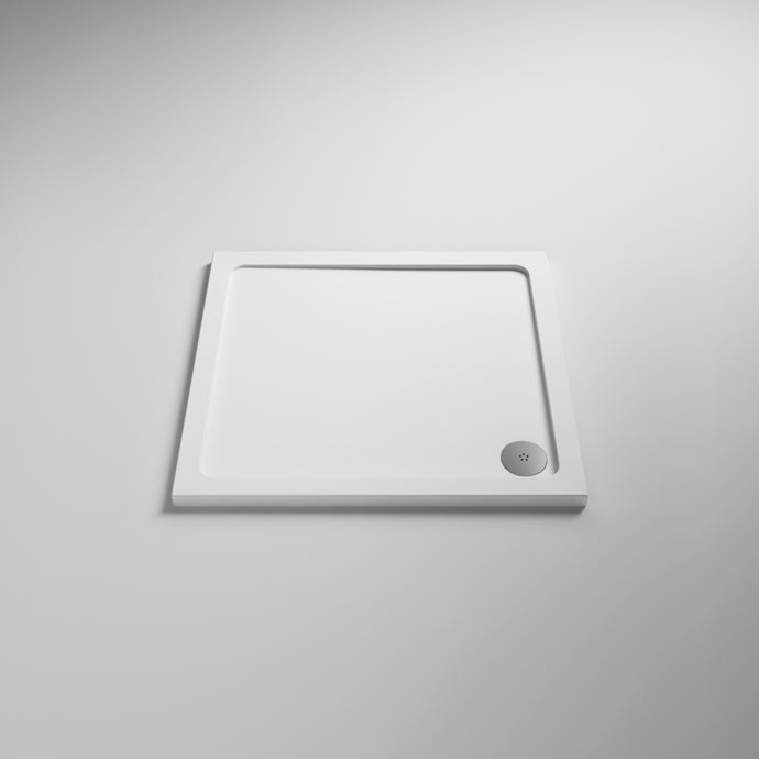 AquaSlate White Shower Tray 900mm x 900mm