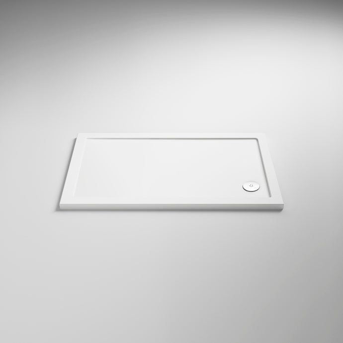 AquaSlate White Shower Tray 1000mm x 900mm