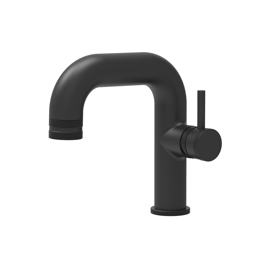 Legacy Core Side Lever Basin Mono Matte Black