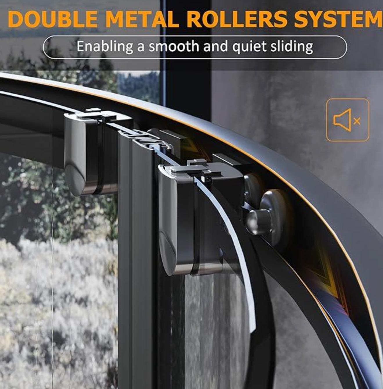 NILE Black Quadrant Shower Enclosure 5mm Tempered Glass 900 x 900mm with Acrylic Shower Tray