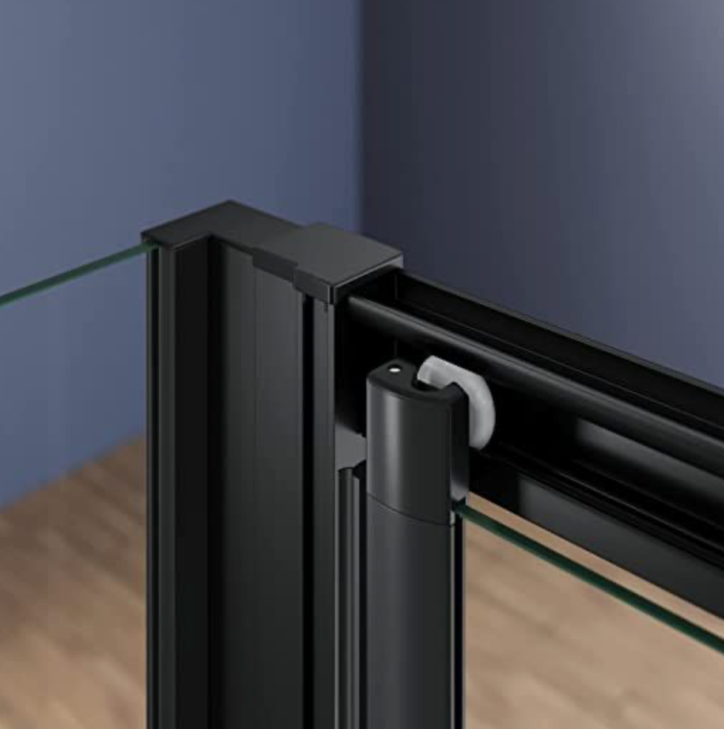 NILE Black Bi-Fold Shower Enclosure 1000mm