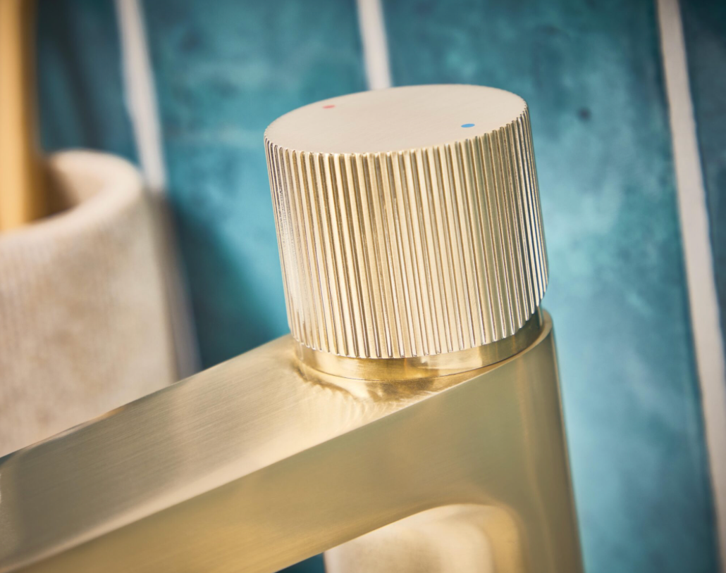 KOKO Brushed Brass Mini Basin Mixer