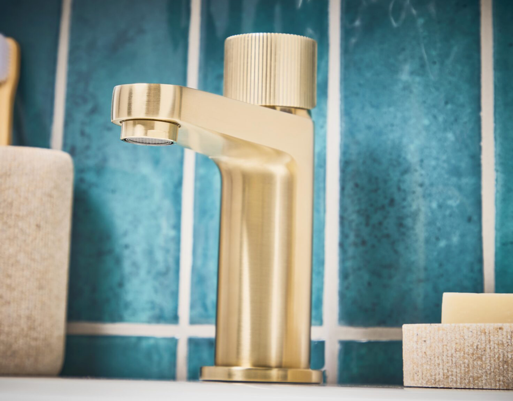 KOKO Brushed Brass Mono Basin Mixer