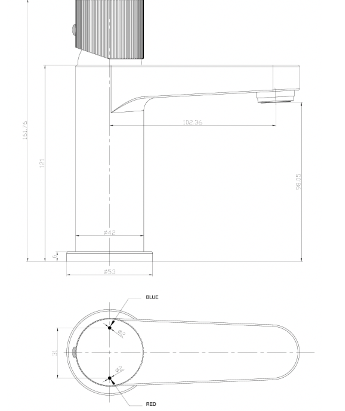 KOKO Brushed Brass Mono Basin Mixer