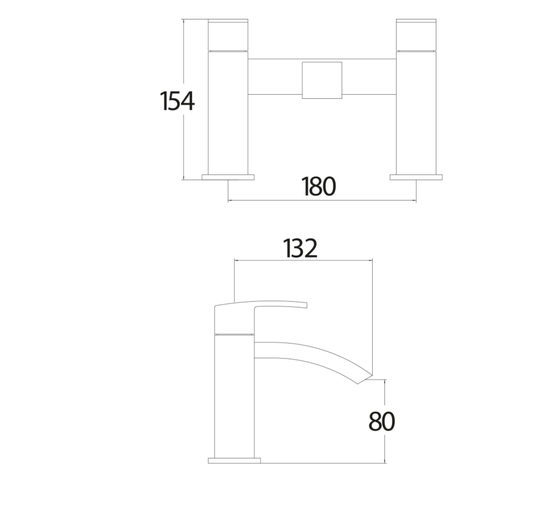 Descent Matt Black Bath Filler