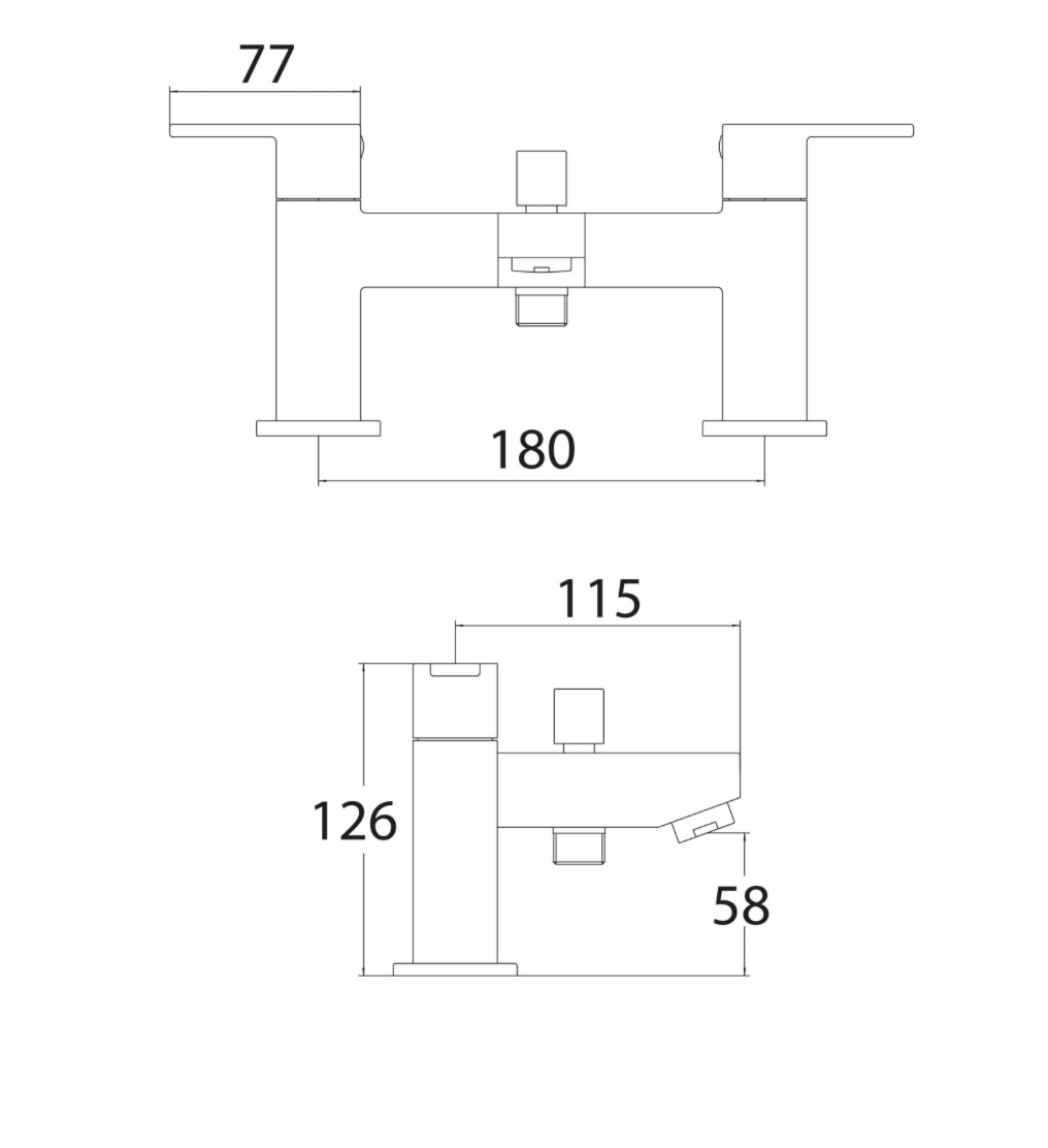 Favour Bath Shower Mixer with Shower Kit