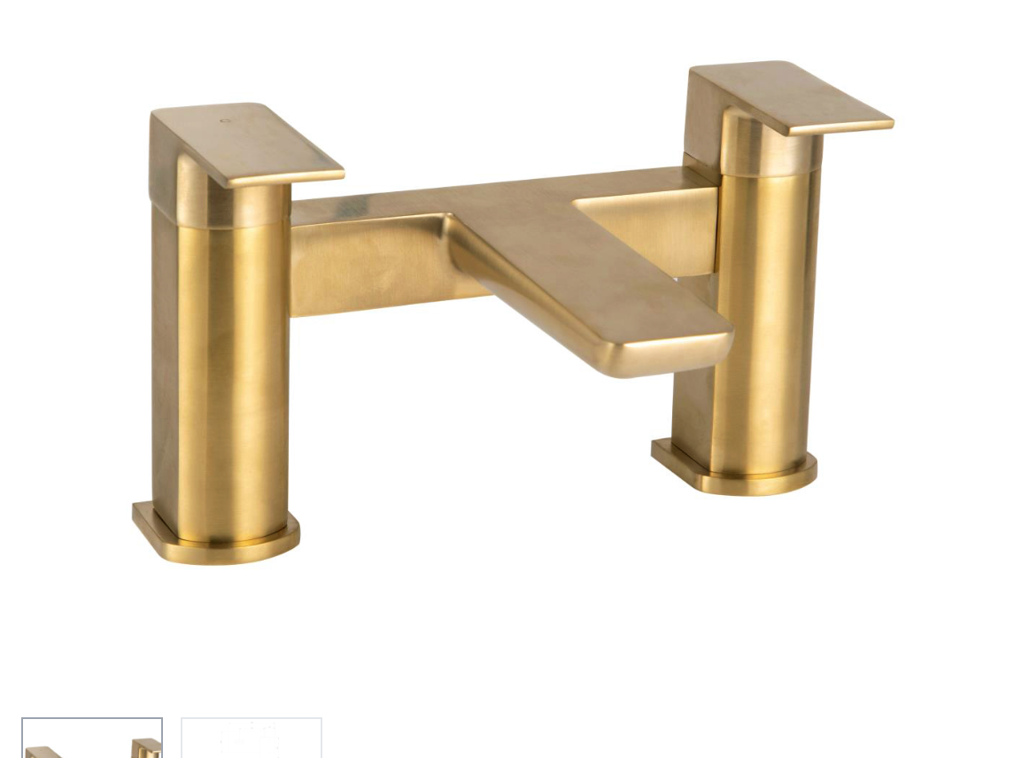 Muro Brushed Brass Bath Filler