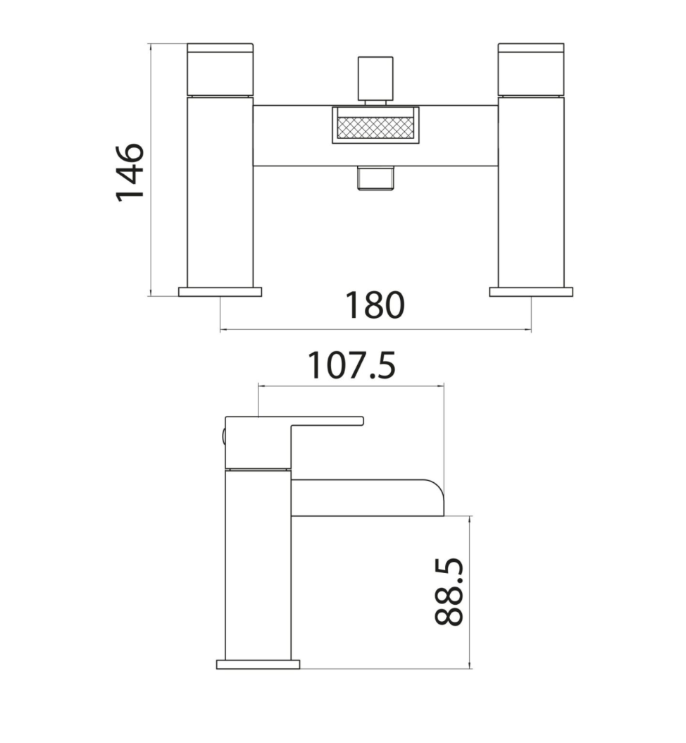 Victoria Chrome Bath Filler