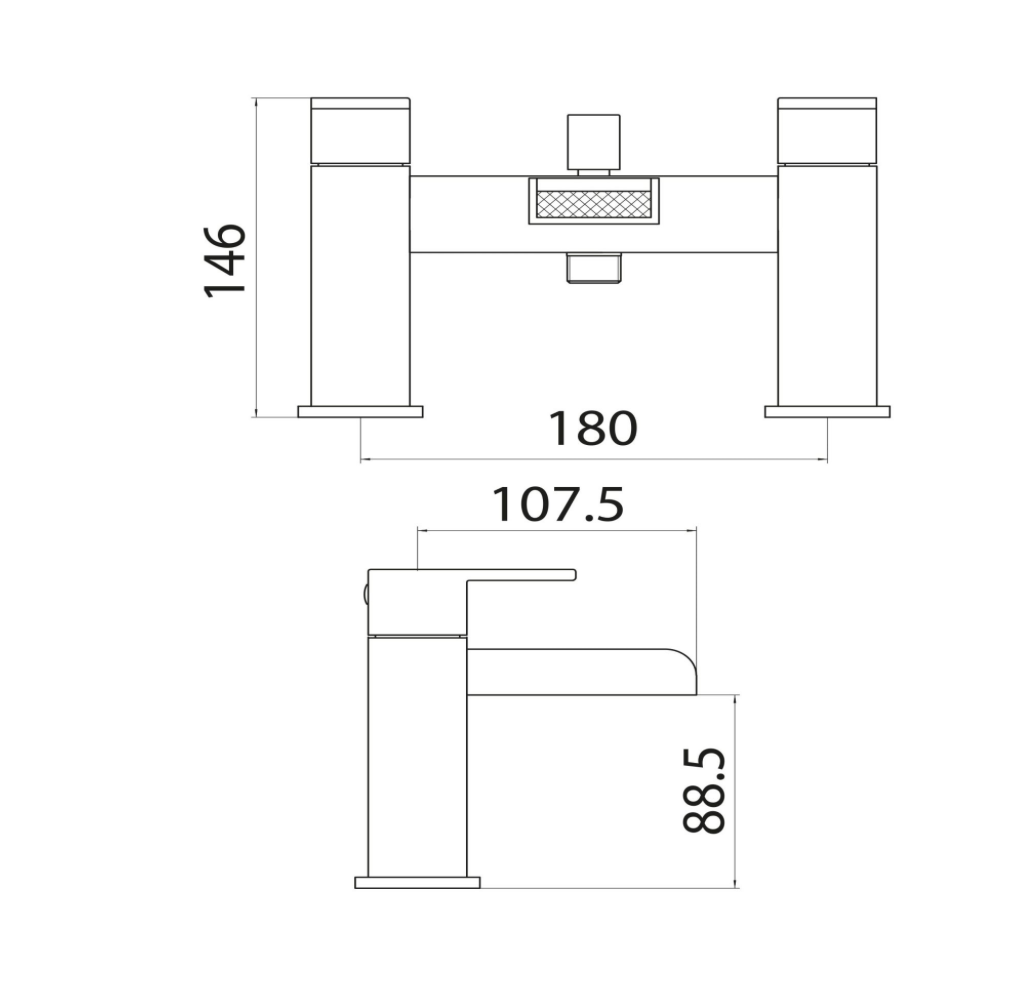 Victoria Bath Shower Mixer with Shower Kit