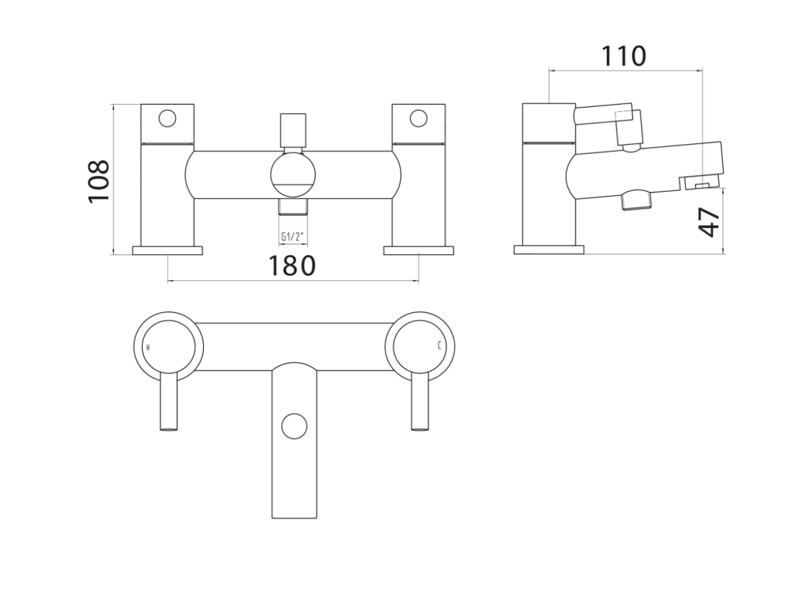 Premier Bath Shower Mixer with Shower Kit