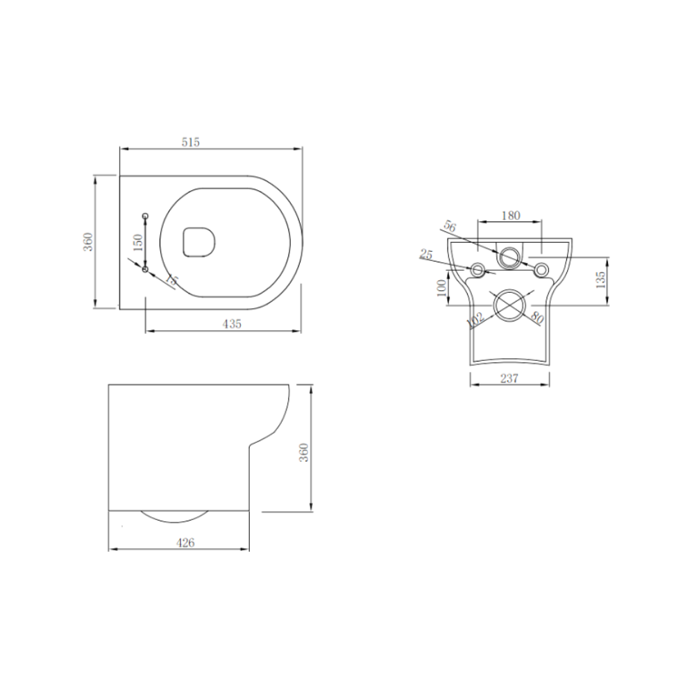 Scudo Spa Wall Hung Pan + Soft Close Seat