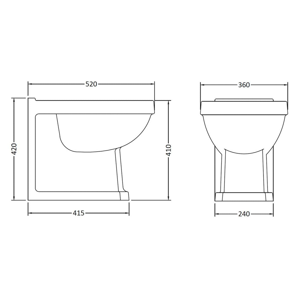 Traditional Back to Wall Pan