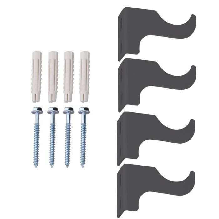 NILE 1800x480mm Anthracite Oval Single Panel Designer Radiator Vertical Grey Radiator