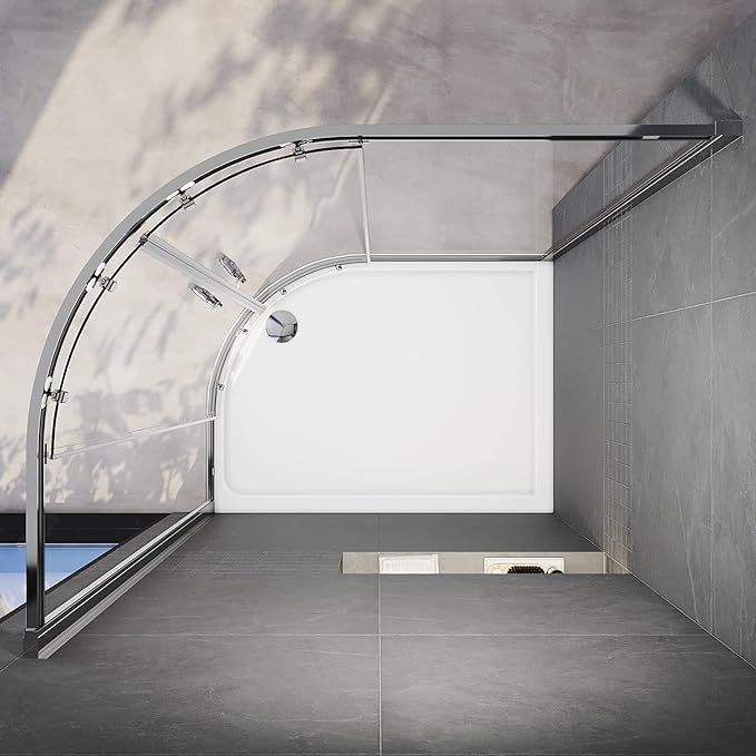 NILE Quadrant/Offset Shower Enclosure Reversible Left/Right 900 x 800mm