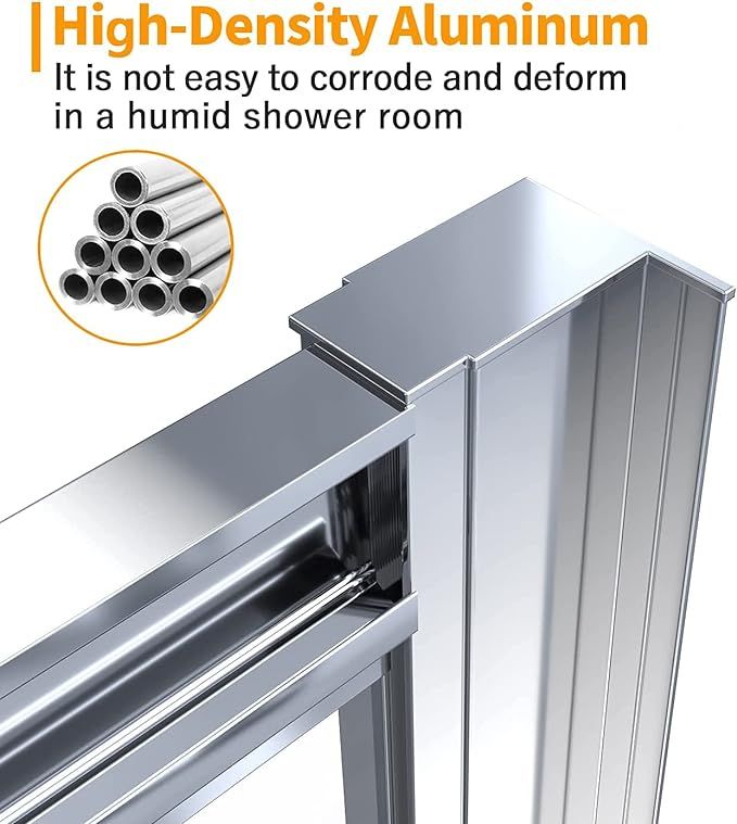 NILE 800x800mm Quadrant/Offset Shower Enclosure 6mm Tempered Glass Safety Sliding Door Shower Cubicle