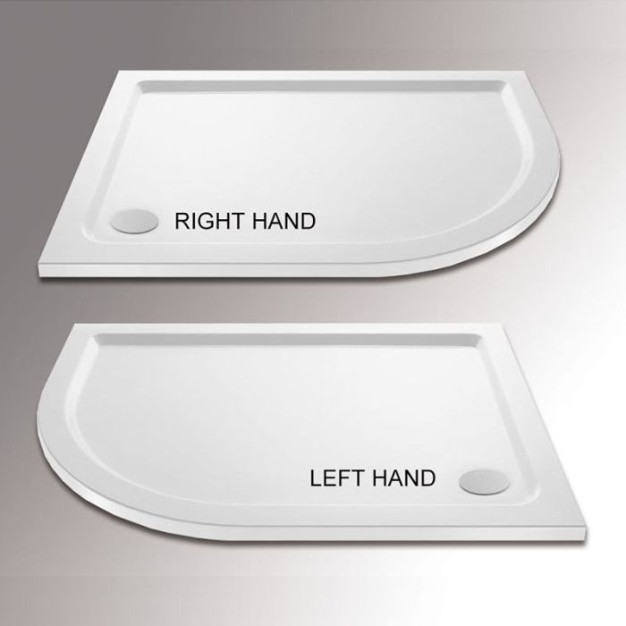 NILE 1200X800MM Reversible Left/Right Offset Shower Enclosure 5mm Tempered Glass