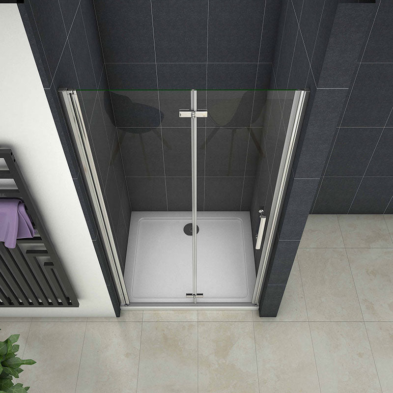 Aira 760mm Frameless Bifold Shower Door 5mm Glass