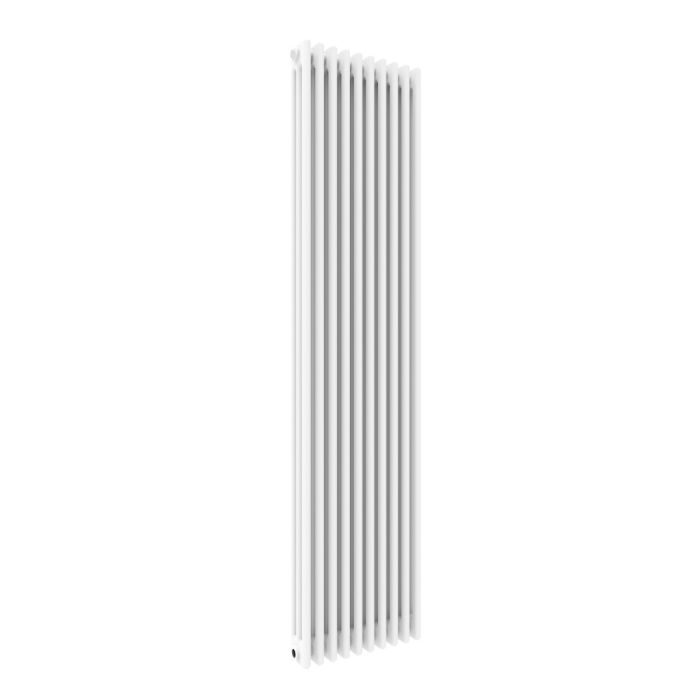 NILE 1800x465mm Traditional Radiator Cast Iron Style White Vertical Radiator 3 Columns