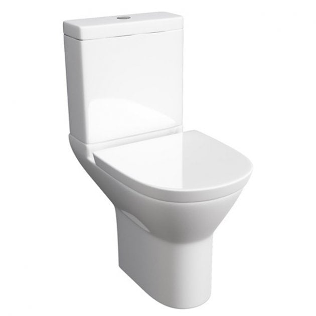 Kartell Project Round Close Coupled Round Toilet Push Button Cistern & Soft Close Seat