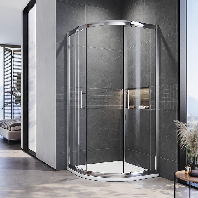 NILE Quadrant/Offset Shower Enclosure Reversible Left/Right 1200 x 800mm