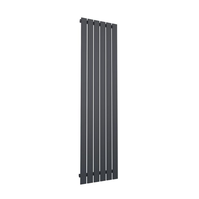 NILE 1800 x452mm Vertical Column Designer Single Anthracite Flat Panel Column Grey Radiator
