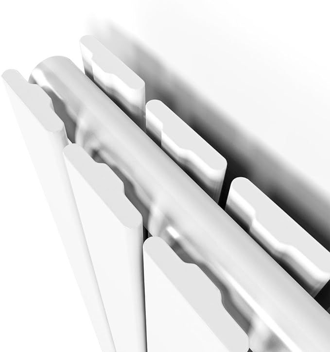 NILE 1800 x 608mm Vertical Column Designer Double White Flat Panel Radiator