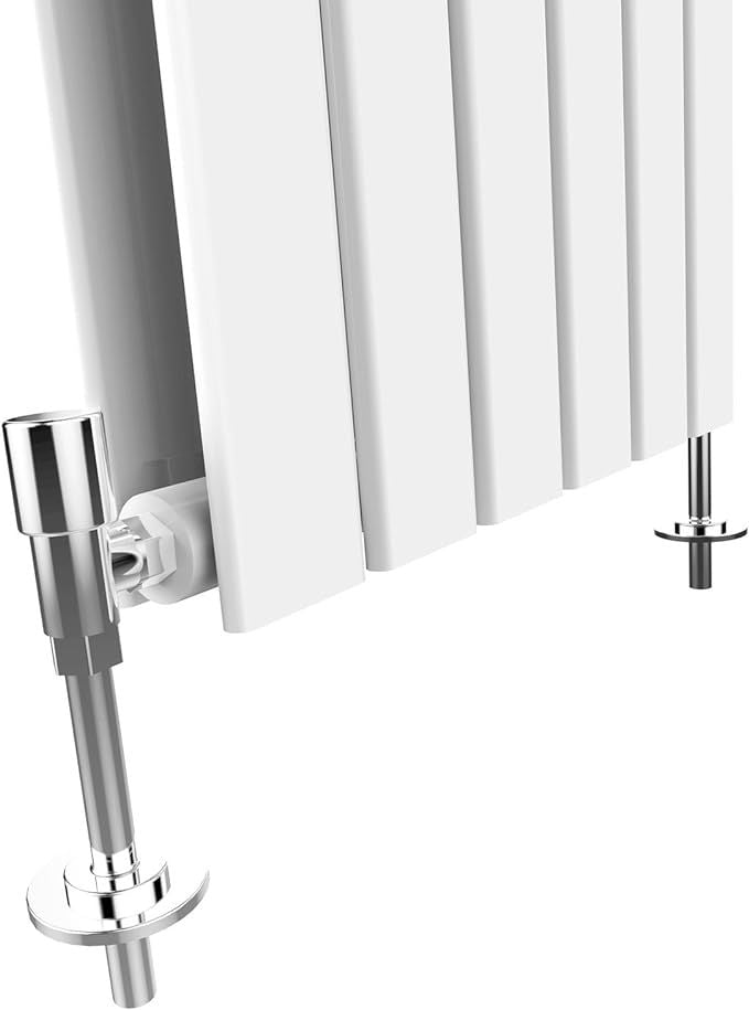 NILE 1800 x 608mm Vertical Column Designer Double White Flat Panel Radiator