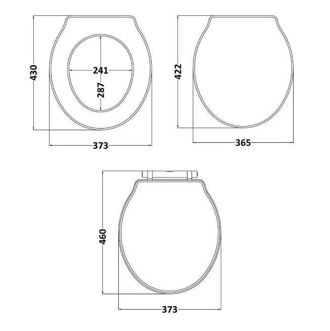 Savoy Toilet Seat - White